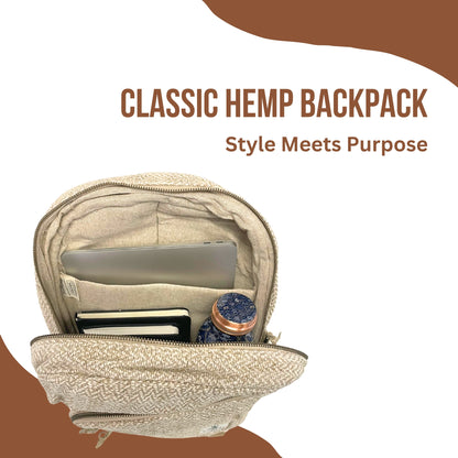 Classic Hemp Backpack - Natural Hemp