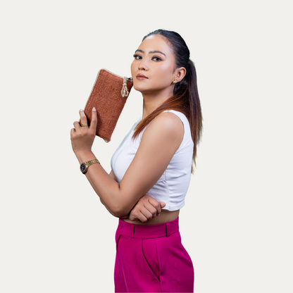 Maya Hemp Wallet - Brown