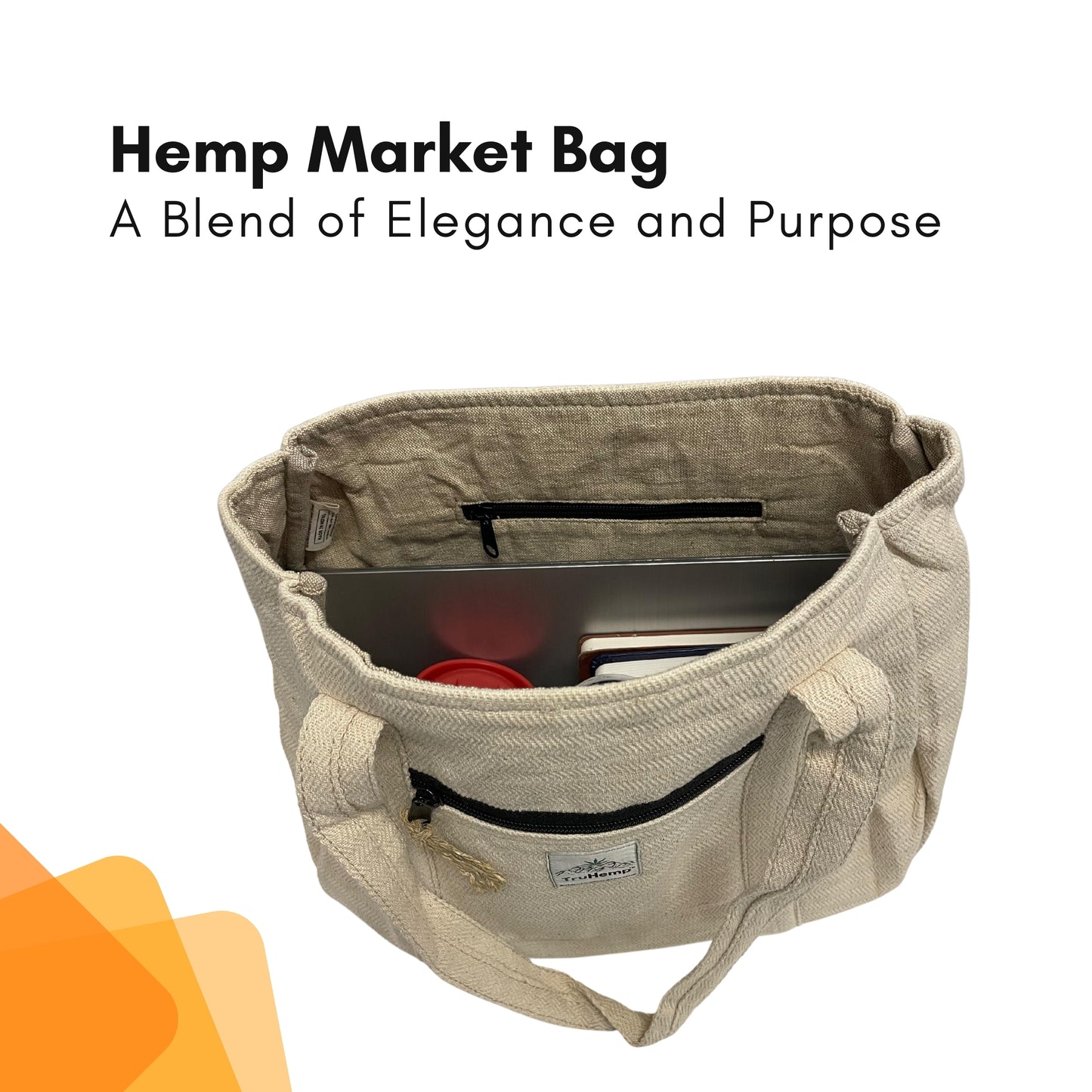 Hemp Market Bag - Natural Hemp