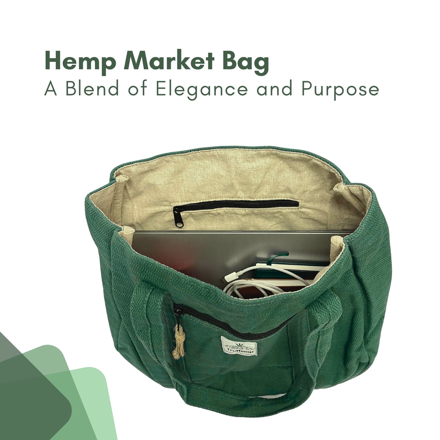 Hemp Market Bag - Green