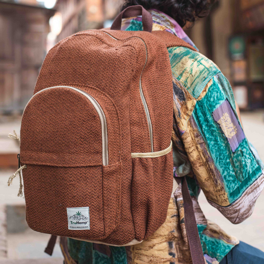 Classic Hemp Backpack - Brown